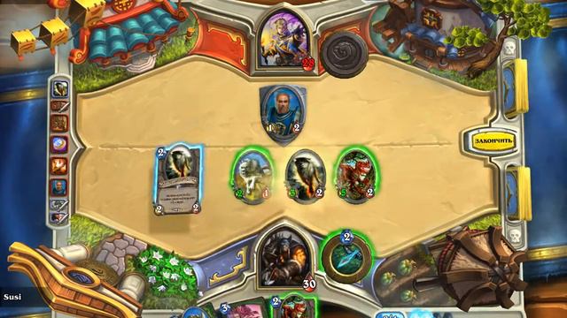 Hearthstone: Heroes of Warcraft Охотник VS Жрец быстрый разрыв колода в конце смотреть онлайн