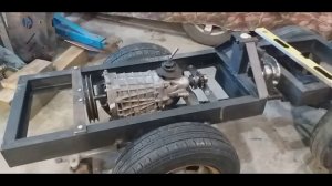 №3Мини Трактор(Погрузчик)4х4 переломка Своими руками УСТАНОВИЛ КОРОБУ