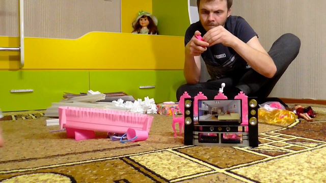 Кукольный домик! Распаковка! Сборка кукольного дома смотреть онлайн