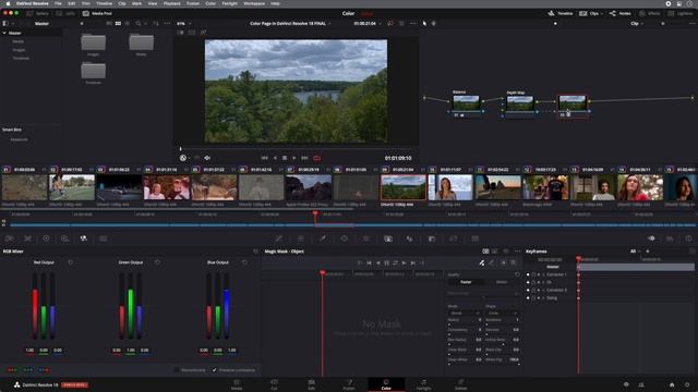 Object Mask, Depth Map & Surface Tracker in BMD DaVinci Resolve 18 смотреть онлайн