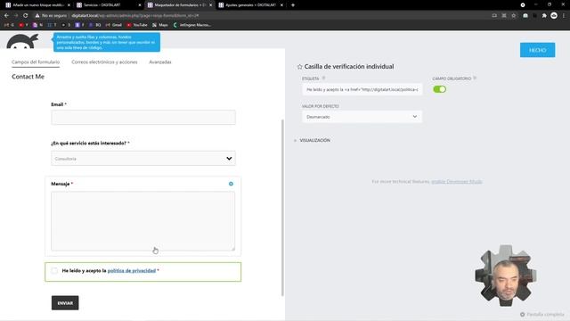 FORMULARIO de CONTACTO con Ninja Forms - CURSO de WordPress #19 - Tutorial en Español смотреть онлайн