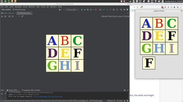 How to use the PyGame Surface blit method explained with 3 examples смотреть онлайн