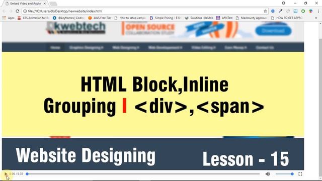 How to Embed Audio Video and add Video thumbnail in Website in Hindi 16 смотреть онлайн