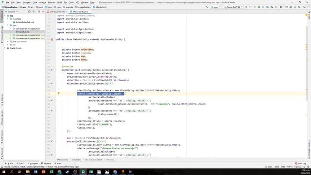 Alert Dialog Android Java (CUADRO DE DIÁLOGO) смотреть онлайн