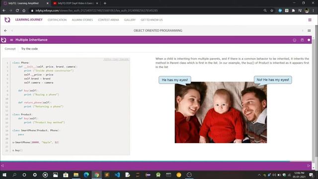 Multiple Inheritance | Python смотреть онлайн