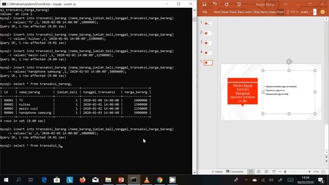 Master Mysql Tutorial 6 Mengenal operator between ,in ,like penerapan untuk searching atau pencaria смотреть онлайн