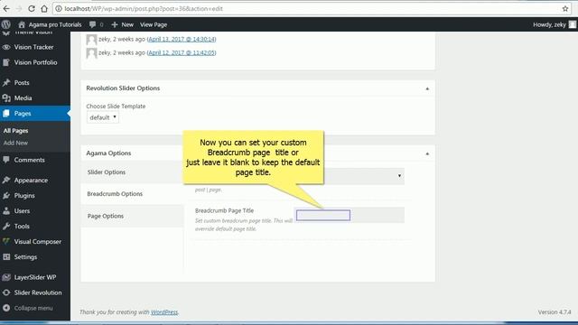 Agama Pro - Set Custom Breadcrumb Page / Post Title смотреть онлайн