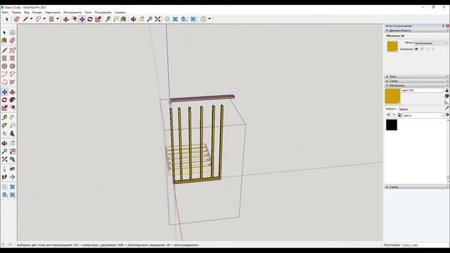 Как нарисовать каркас дачного туалета в программе SketchUp смотреть онлайн