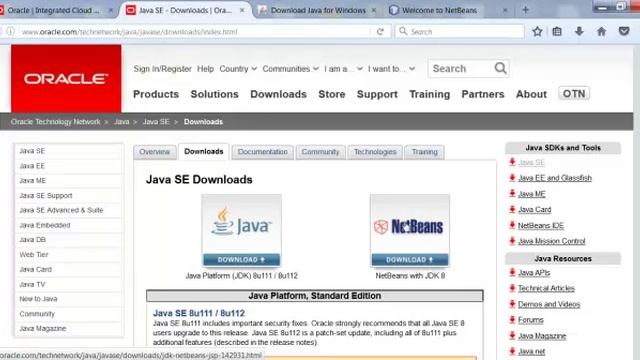 JRE, JDK NetBeans смотреть онлайн