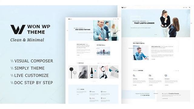 WON Creative Minimal WordPress Theme | Themeforest Website Templates and Themes смотреть онлайн