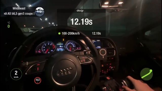 Audi A5 B8 2.0TFSI gen3 STAGE2 100-200 = 12.04 sec. | AGP motorsport смотреть онлайн