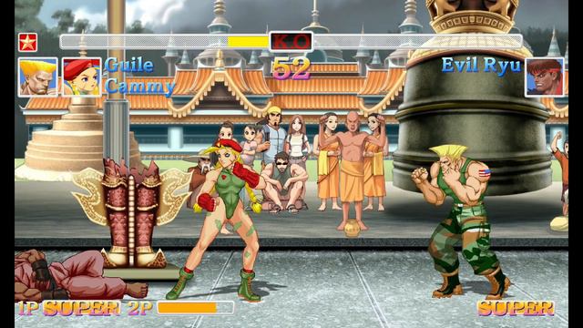 Street Fighter 2 Guile & Cammy Army Buddy Battle hardest difficulty смотреть онлайн
