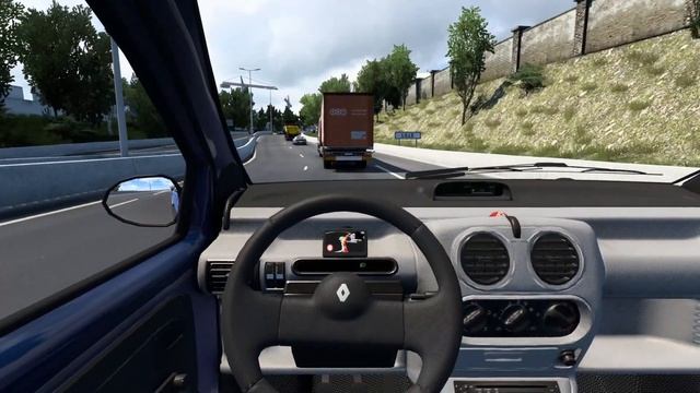Euro Truck Simulator 2 - Renault Twingo 1998 [Steering wheel gameplay] смотреть онлайн