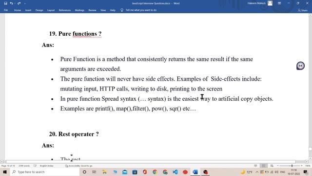 Top 50 javascript interview questions and answers || Front end interview questions and answers смотреть онлайн