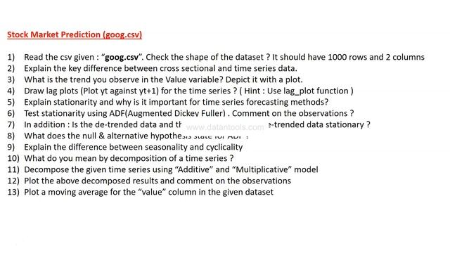 Stock Prediction Time Series Analysis and Forecasting Exercise Project for Beginners смотреть онлайн