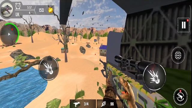 Kill Flying Dinos - Dino Hunter 3D Hunting Games _ Android GamePlay #42 смотреть онлайн