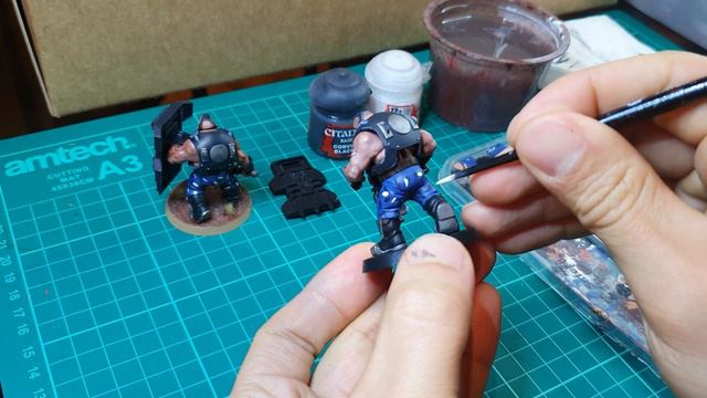 Painting tutorial - Bullgryns with Kasr Kraf camo - Astra Militarum 40k painting guide смотреть онлайн