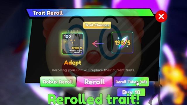METAL KNIGHT ROBBED ME OUT OF REROLLS | 78 TRAIT REROLLS | ANIME ADVENTURES [UPDATE 15.0.0] смотреть онлайн
