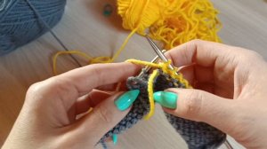 Техника вязания Интарсия, поворотными рядами