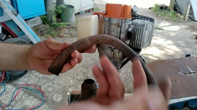 Carver MHT-3.8S монтаж глушителя от скутера. смотреть онлайн