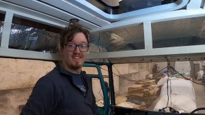 MERCEDES VARIO DIY CAMPER | Rear Electrics | How to build Over Cab Storage & Headliner Shelf | EP26
