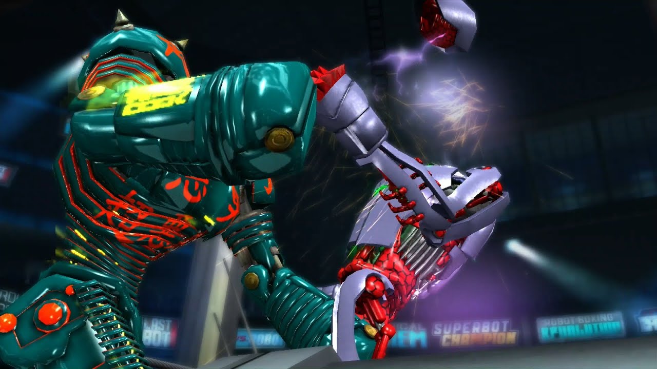 REAL STEEL THE VIDEO GAME - THE BOUNTY HUNTER (GREEN NOISY BOY Vs PHOTON & HATTORI)