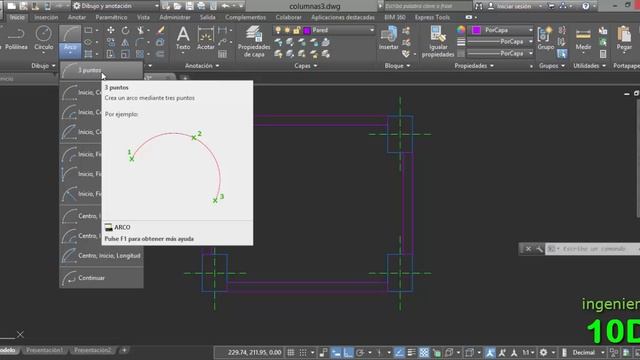 Curso AutoCAD 2019 vídeo °03 dibujo de paredes 15cm смотреть онлайн