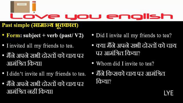 Learn Tenses in English Grammar with Examples | Present, Past, Future I English Tenses in Hindi смотреть онлайн