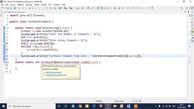 Java Program to Find Farthest Element From Zero смотреть онлайн