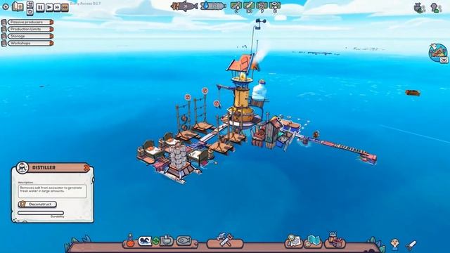 WATER WORLD CITY BUILDER, TIME TO SURVIVE THE OCEAN - Floatsam Gameplay Part 1 смотреть онлайн