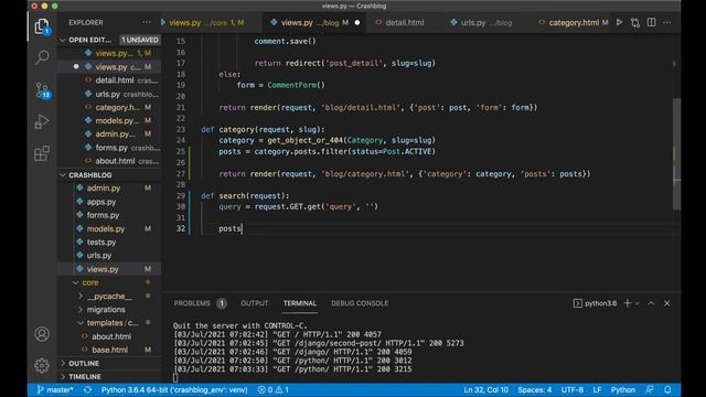 Django Crash Course Part 7 - Building a blog for beginners смотреть онлайн