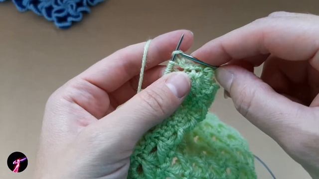 Простой узор спицами 