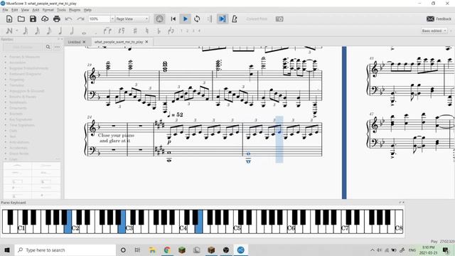 Peter Buka What People want Me to Play On The Piano Transcription смотреть онлайн