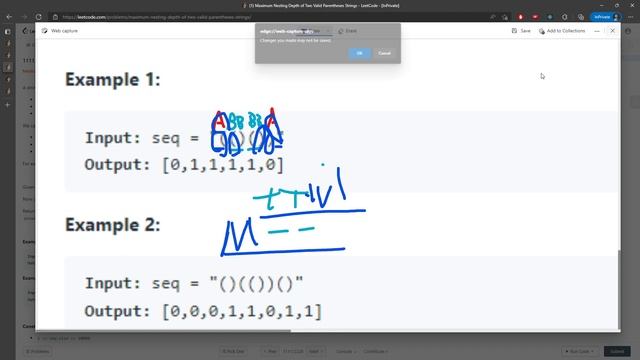 LeetCode 1111 | Maximum Nesting Depth of Two Valid Parentheses Strings | Counter | Java смотреть онлайн