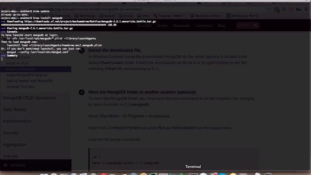 Install MongoDB on Mac OS X Maverick смотреть онлайн