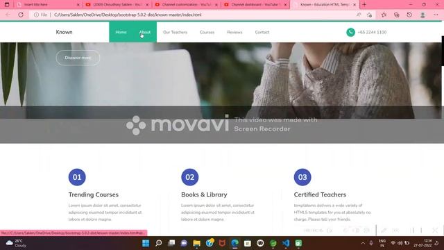 Bootstrap Website смотреть онлайн