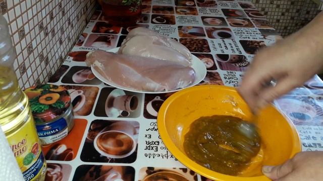 Хотела  сделать пастрому из индейки.Конечно это не пастрома, но тоже неплохо получилось.