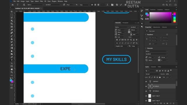 How to Design CV/Resume in Photoshop CC #photoshop #resume #graphics www.rdgraphics.website смотреть онлайн