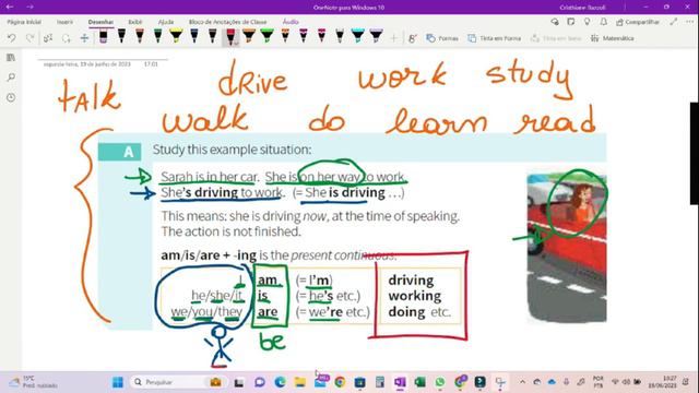 Grammar Pra Ontem   Present Continuous