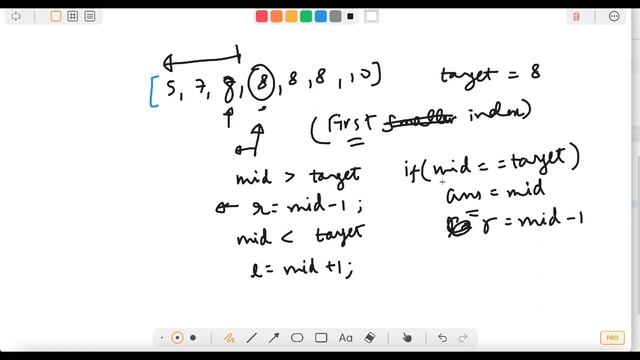 Leetcode 34 First And Last in Sorted Array | Hindi смотреть онлайн
