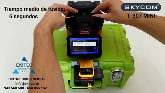 Fusionadora de fibra óptica SKYCOM T-307 MINI смотреть онлайн