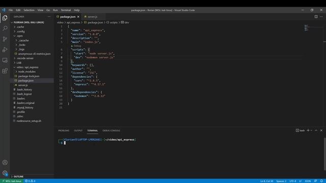 API REST Express Jwt 3/32 Package.json смотреть онлайн
