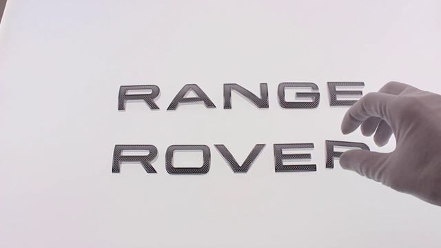 Надписи Range Rover на капот + багажник Autobiography (серебристый) смотреть онлайн