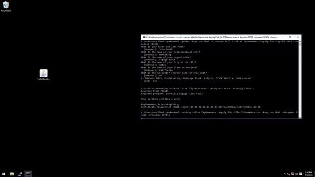 BlackVault HSM - Java Jarsigner смотреть онлайн