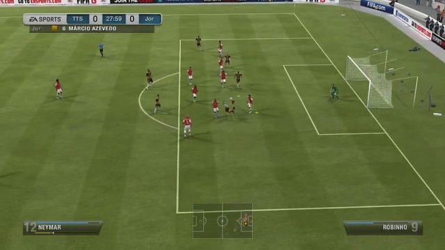 Fifa 13 - Neymar overhead kick from Jaja freekick смотреть онлайн