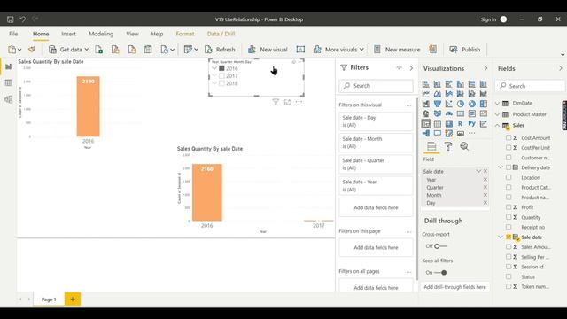 Power BI Tutorial (19/50) - What is Role Playing Dimension or UseRelationship смотреть онлайн