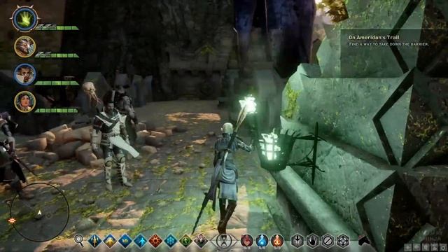 Dragon Age: Inquisition - Jaws of Hakkon DLC - How to get past the Barrier in 'On Ameridan's Trail' смотреть онлайн