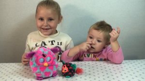 Играем с Русским Ферби и малышом Ферблингом  Furby Boom Pink Hearts and Furbling Critter