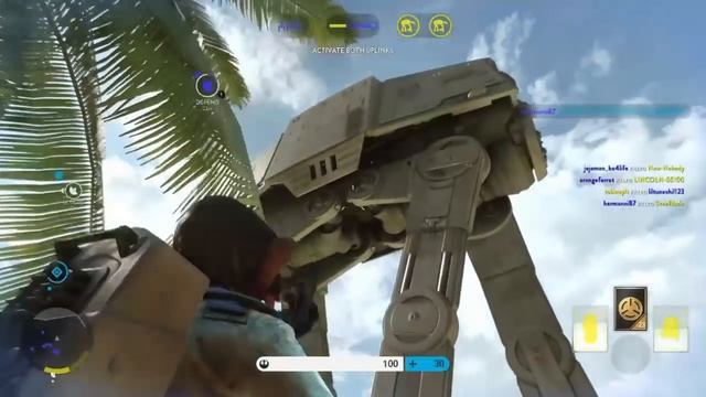Rogue One Scarif DLC WALKER ASSAULT Gameplay | Star Wars Battlefront смотреть онлайн