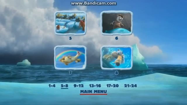 Epoka Lodowcowa 4 (Ice Age 4) DVD Menu смотреть онлайн